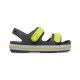 Crocs Doppia Fascia Grigio Giallo - Sandali Mare Bambino