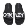 Oakley Fascia Logo Bianco Nero - Ciabatte Mare Uomo