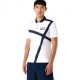 Ea7 Polo Tennis Graphic Pl Blu Bianco Uomo