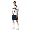 Ea7 Polo Tennis Graphic Pl Blu Bianco Uomo