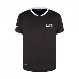 Ea7 T-Shirt Tennis Graphic Nero Uomo