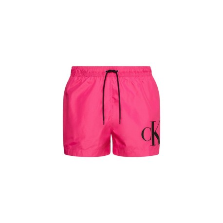 Calvin Klein Costume Boxer Corto Big Logo Fucsia Uomo