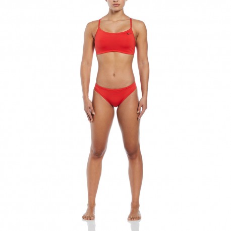 Nike Bikini Bralette Rosso Donna