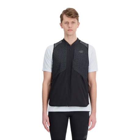 New Balance Gilet Running Impact Run Luminous Nero Uomo