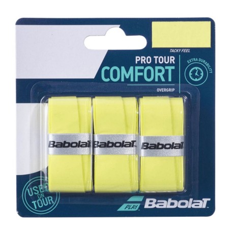 Babolat Overgrip Tennis Pro Tour X3 Giallo