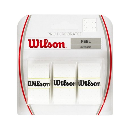 Wilson Overgrip Tennis Pro Perforated Bianco