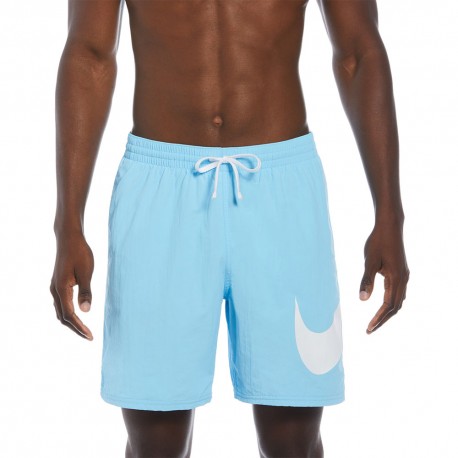 Nike Pantaloncini Mare Big Logo Azzurro Uomo