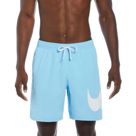 Nike Pantaloncini Mare Big Logo Azzurro Uomo