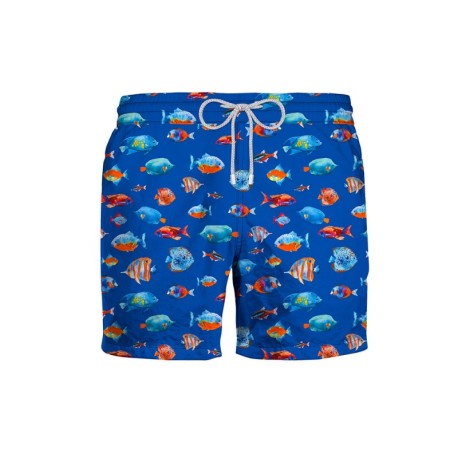 Zeybra Costume Boxer Pesci Azzurro Uomo