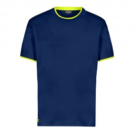 Zeybra T-Shirt Doppio Collo Blu Uomo