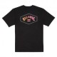 Billabong T-Shirt Logo Centrale Cuore Nero Uomo