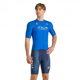 Castelli Salopette Ciclismo Italia Paris Comp Blu Uomo