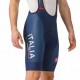 Castelli Salopette Ciclismo Italia Paris Comp Blu Uomo