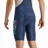 Castelli Salopette Ciclismo Italia Paris Comp Blu Uomo