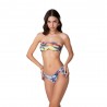 Effek Bikini Sbambolato Fascia Palme Multicolore Donna