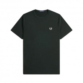 Fred Perry T-Shirt Logo Verde Scuro Uomo