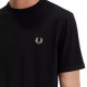 Fred Perry T-Shirt Logo Nero Uomo