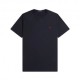 Fred Perry T-Shirt Logo Blu Uomo