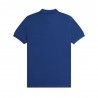 Fred Perry Polo Mezza Manica Tinta Unita Blu Uomo