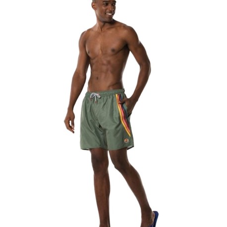 Havaianas Costume Boxer Banda Di Lato Verde Uomo