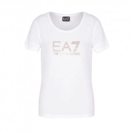 Ea7 T-Shirt Bianco Donna