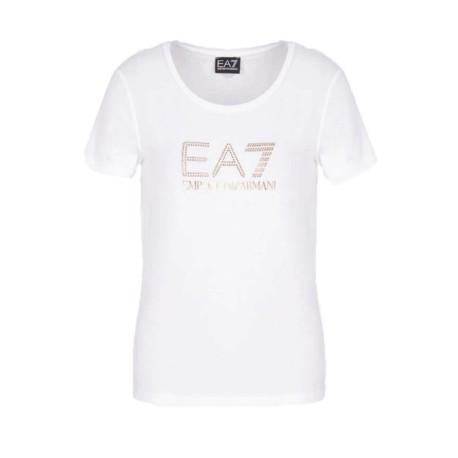 Ea7 T-Shirt Bianco Donna