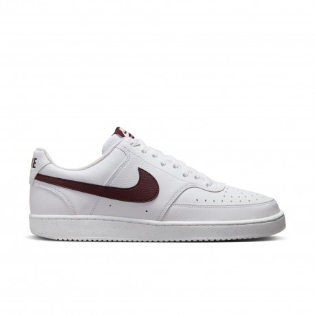 Nike Court Vision Low Nn Bianco Bordeaux - Sneakers Uomo