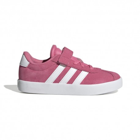 Adidas Vl Court 3.0 Ps Rosa Bianco - Sneakers Bambina