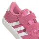 Adidas Vl Court 3.0 Td Rosa Bianco - Sneakers Bambina