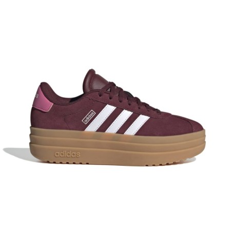 Adidas Vl Court Bold Gs Bordeaux Bianco - Sneakers Bambina