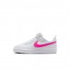 Nike Court Borough Low Ps Bianco Fucsia - Sneakers Bambina