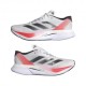 ADIDAS Adizero Boston 12 Bianco Rosso - Scarpe Running Uomo