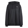 ADIDAS Originals Felpa Con Cappuccio Oversize Nero Donna