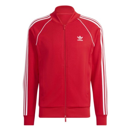 ADIDAS Originals Felpa Zip Adicolor Rosso Uomo