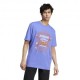 ADIDAS Originals T-Shirt Big Logo Lilla Uomo