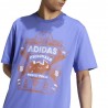 ADIDAS Originals T-Shirt Big Logo Lilla Uomo