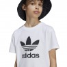 ADIDAS Originals T-Shirt Big Logo Bianco Bambino