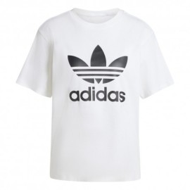 ADIDAS Originals T-Shirt Big Logo Bianco Donna
