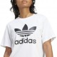 ADIDAS Originals T-Shirt Big Logo Bianco Donna