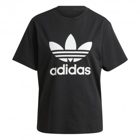 ADIDAS Originals T-Shirt Big Logo Nero Donna