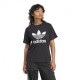 ADIDAS Originals T-Shirt Big Logo Nero Donna