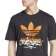 ADIDAS Originals T-Shirt Big Logo Nero Uomo