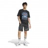 ADIDAS Originals T-Shirt Big Logo Graphic Nero Uomo