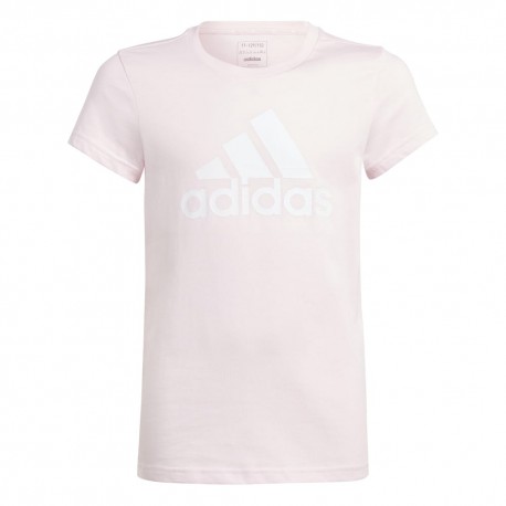 ADIDAS T-Shirt Logo Rosa Bambina