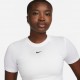 Nike Cropped T-Shirt Logo Bianco Donna