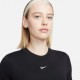 Nike Cropped T-Shirt Logo Nero Donna