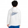 Nike Felpa Con Cappuccio Bianco Bambino