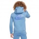 Nike Felpa Con Cappuccio Azzurro Bambino