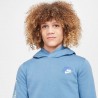 Nike Felpa Con Cappuccio Azzurro Bambino