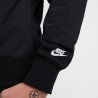 Nike Felpa Girocollo Logo Back Nero Uomo